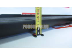 Пороги подножки "Luxe Black" 1800 мм для Lada NIVA 5d 1977-