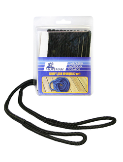 Плетеный шкерт Мореман для кранцев, 6,4 мм x 1,8 м, черный