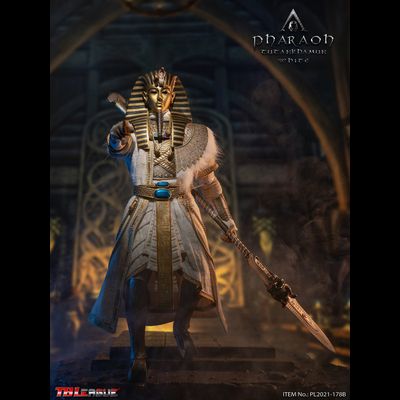 Фараон Тутанхамон в белом  - Коллекционная ФИГУРКА 1/6 Pharaoh Tutankhamun WHITE (PL2021-178B) - TBLeague