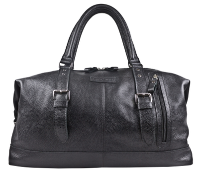 Кожаная дорожная сумка Campora black (арт. 4019-01)