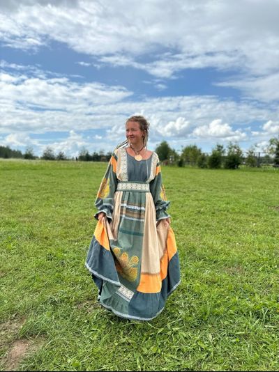 Платье праздничное из крапивы &quot;Павлин Мавлин&quot;