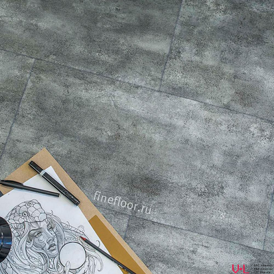 Кварцвиниловая плитка Fine Floor Дюранго FF-1545 в интерьере детально