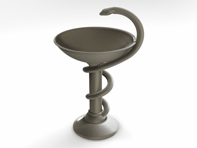 Чаша Гигеи. 3D модель