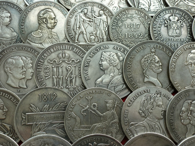 111 настольных памятных царских медалей без повторов! Копии высшего качества!