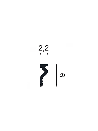 Orac Decor DX174 Orac Axxent молдинг из дюрополимера, 2,3 м.