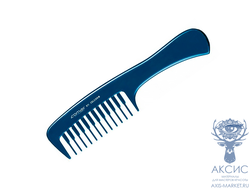Comair Расческа-гребень, с ручкой, редкие зубья, Celcon, 20,5см, Синий, Blue Line, №611
