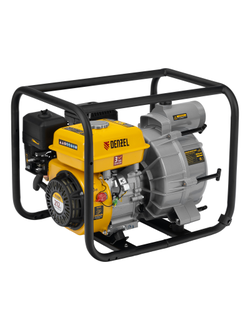 Мотопомпа бензиновая для грязной воды PX-80D7, 7 л.с., 3", 1300 л/мин, глуб 8 м,напор 30 м Denzel