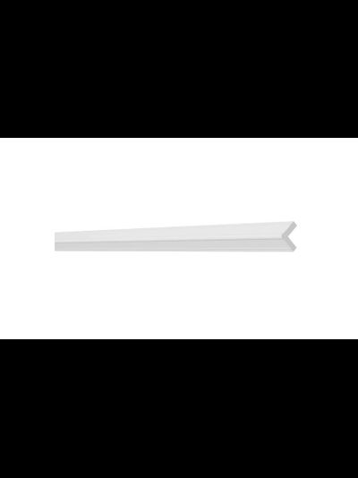 Угловой плинтус (уголок) Decor Dizain 116S A, ударопрочный, влагостойкий, под покраску, 2 метра