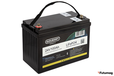 Литиевый тяговый аккумулятор Gelbert LiFePO4 (24V/100Ah/120А/2,400Wh) Bluetooth
