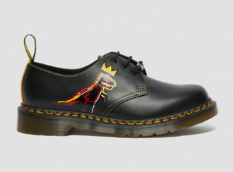 Ботинки Dr. Martens 1461 Basquiat с рисунком черные