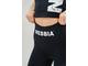 Шорты с высокой талией HIGH WAISTED BIKER SHORTS 10″ GYM THERAPY 628 черные