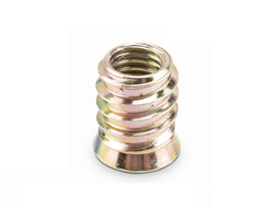 Мебельная футорка М6*10 с цельной резьбой со шляпкой