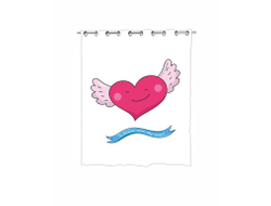 Штора для ванной #9 на День влюблённых, 14 февраля