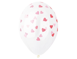 Шар Сердца розовые / 1шт