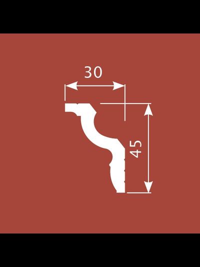 Карниз из экополимера Cosca Decor KX022, 2 метра