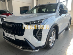 Защита переднего бампера двойная Папа Тюнинг d60/42 для Haval Jolion 2024-