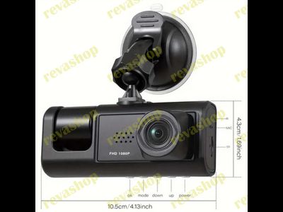 Видеорегистратор 3в1 с камерой запись салона и камерой парковки заднего вида Black Box Traffic Recorder