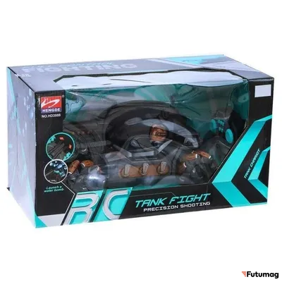 Радиоуправляемый Танк с гидрогелевыми снарядами Fighter 4WD Коричневый