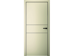 Дверь Albero Стиль Line 3 латте эмаль с кромкой и молдингами