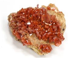 Ванадинит, кристаллы на породе, Марокко (47*43*21 мм, 47 г) №35888