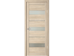 Межкомнатная дверь Прага лиственница мокко, матовое стекло