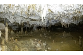 "Колючий" потолок, пещера таврская