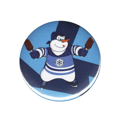 Значок закатной ХК "СИБИРЬ" (Снеговик с эскимо) 20