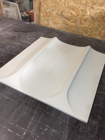 Гипсовая 3D панель "Пинзо" (фото с производства2)