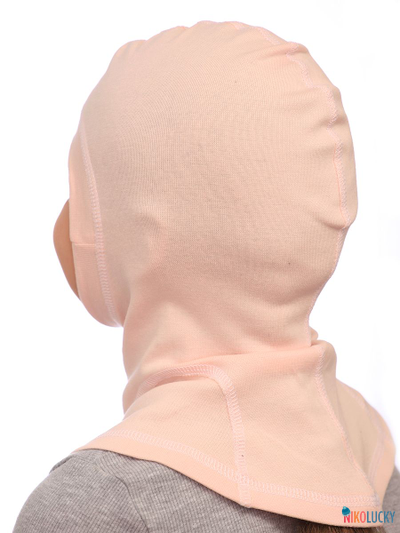 Шапка-шлем 23301-02 95%хлопок 5%лайкра, бежевый 50-52