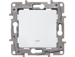 Переключатель одноклавишный, с подсветкой, белый - Etika - Legrand 672215