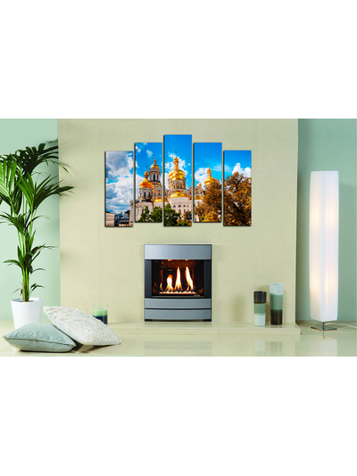 Модульная картина &quot;Белая церковь&quot;