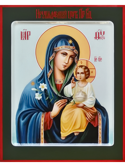 Неувядаемый Цвет. Рукописная икона Пресвятой Божией Матери.