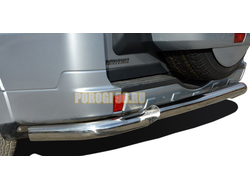 Защита заднего бампера большая угловая d76 для Mitsubishi Pajero IV (2006-2017)