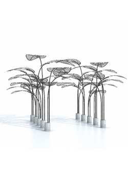 навесы Кованый парковый навес