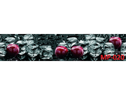 MP-020 ВИШНЯ И ЛЕД Глянцевая стеновая панель ALBICO   2800*610*6мм. *