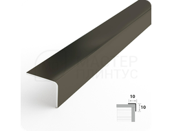 Декоративный уголок из нержавеющей стали AISI 304 10х10 мм. зеркало графит