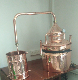 Аламбик 30л на водяной бане с гидрозатвором (Bain Marie) Португалия (CopperCrafts)