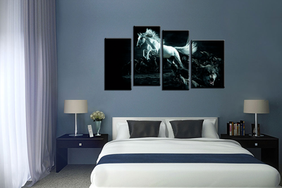 Модульная картина "Среди волков"