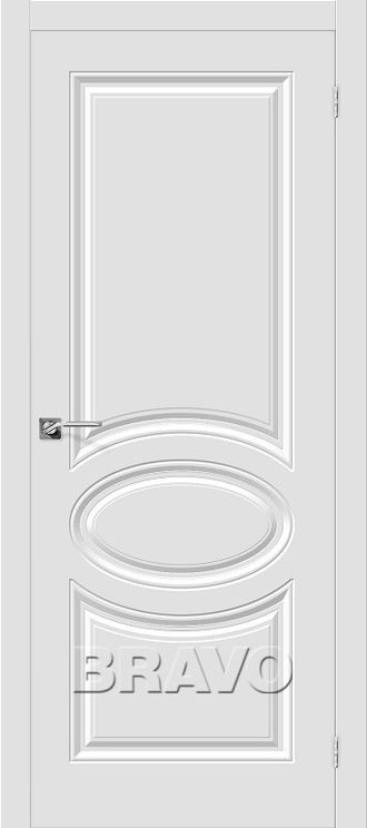 Межкомнатная дверь с ПВХ-пленкой Скинни-20 Белая