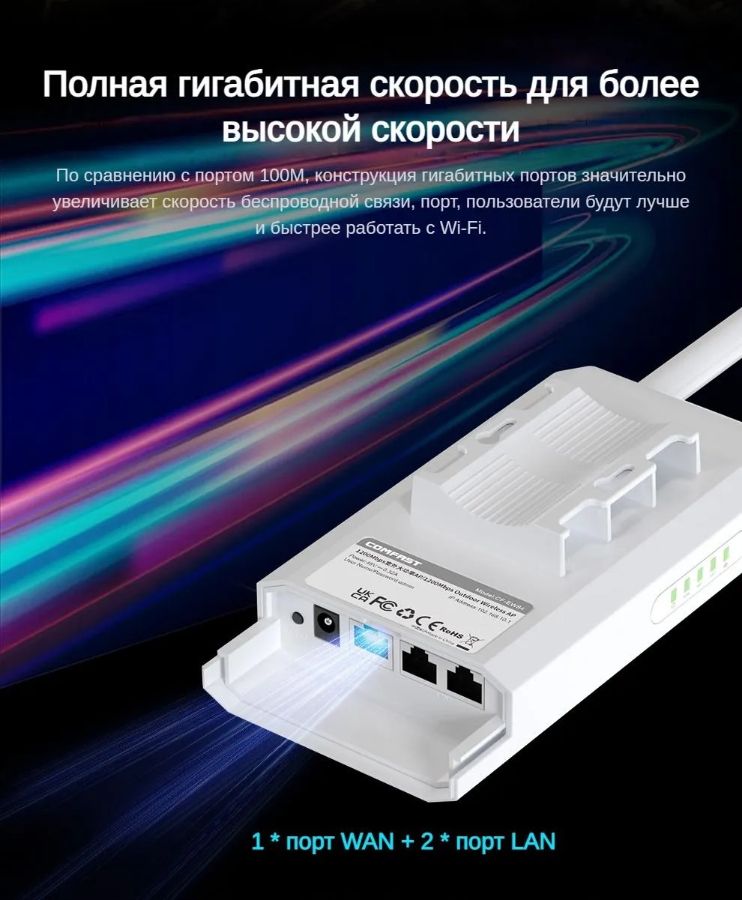 COMFAST cf-ew84 роутер/уличная точка доступа для систем видеонаблюдения, 2,4 Ггц WiFi (b/g/n) до 300