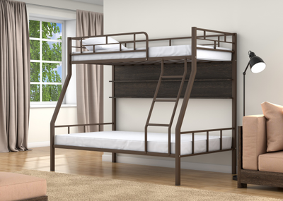 Двухъярусная кровать Раута Коричневый полка венге фото