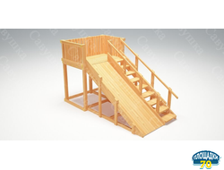 Зимняя горка Савушка Зима Wood-3