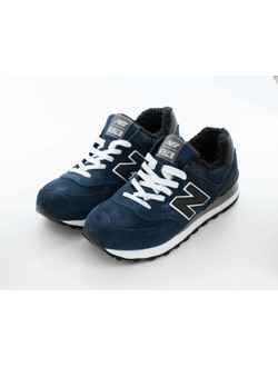 New Balance 574 Dark Blue Big Size С Мехом