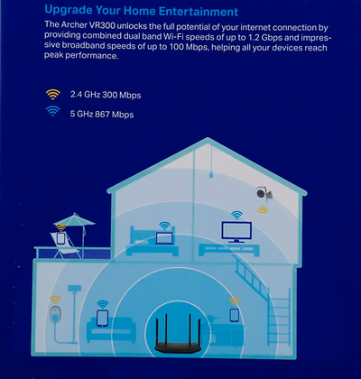 Wi-Fi роутер TP-Link Archer VR300 Черный