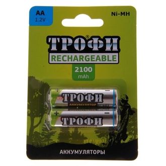 Аккумуляторная батарея "Трофи", емкость 2100 mAh, HR6-2BL 477829