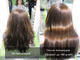 до и после био-протеиновое выпрямление волос COFFEE GREEN