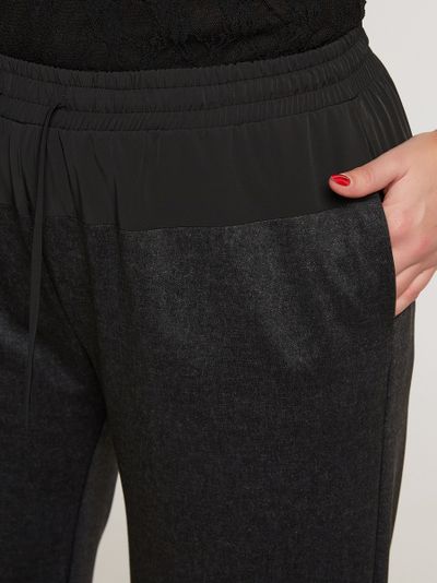 Брюки на кокетке c кулисой