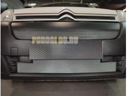 Защита радиатора Citroen Berlingo 2015- chrome верх