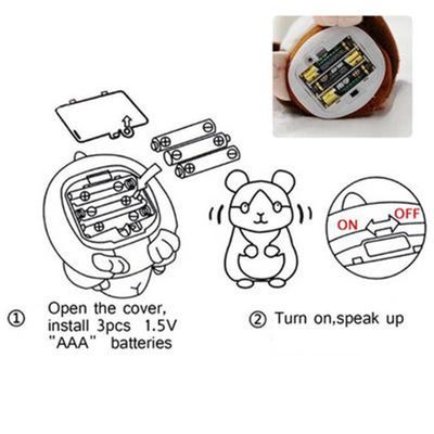 Плюшевый хомяк повторюшка