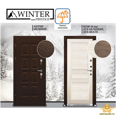 Двери с терморазрывом в коттедж Винтер 2050-980